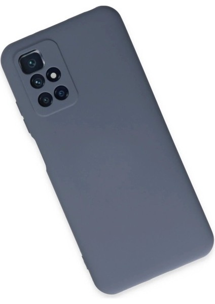 Xiaomi Redmi 10 2022 Kılıf Nano Içi Kadife Silikon - Gri modelleri
