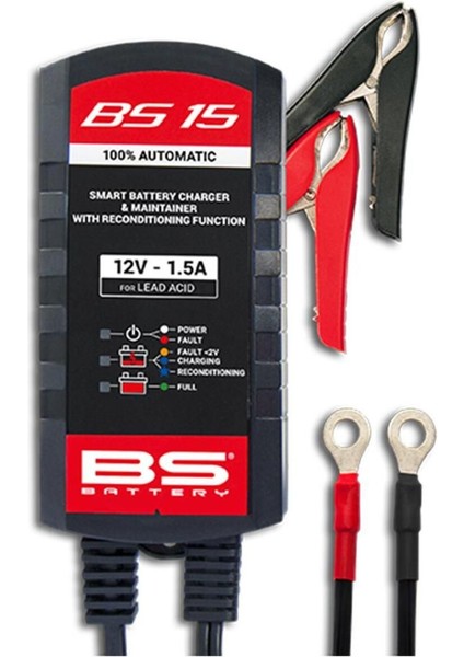 Akü Smart Charger 12V 1.5A Otomatik Akü Şarj Cihazı