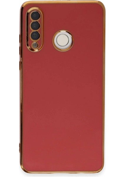Huawei P30 Lite Kılıf Volet Silikon - Kırmızı