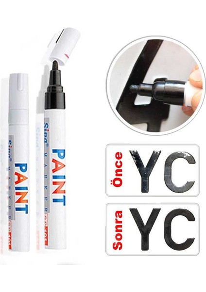 Paint Plaka Yazma Kalemi Siyah