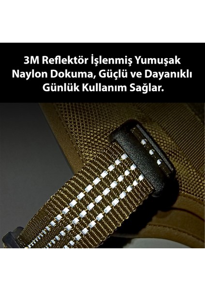 Tactical Mavi Köpek Göğüs Tasması