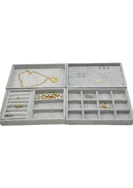 Gri Dörtlü Çekmece İçi Takı Düzenleyici, Düzenli Saklama İçin İdeal fiyatları
