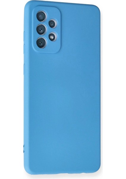 Samsung Galaxy A72 Kılıf Nano Içi Kadife Silikon - Mavi fiyatları