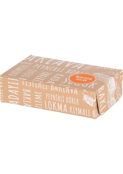 Baklava Kutusu Mini Porsiyon - 100 Adet