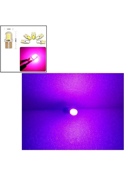 ( 5 x Adet ) 1 Set LED T10 Dipsiz Ampul 12V Sılıcon Canbus Smd LED Silika Pınk (Dipsiz Ampul Silikon LED Pembe) fiyatları