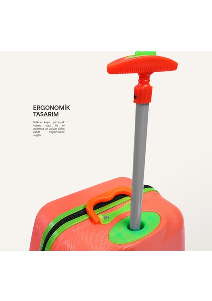 WX-413 Turuncu Aslan Çocuk Valizi fırsatları