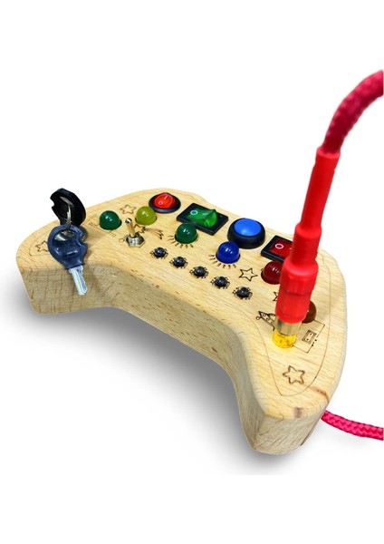 Ahşap Montessori Oyun Kolu ve Paneli, Duyusal ve Işıklı Aktivite Tahtası fırsatları