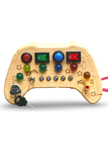 Ahşap Montessori Oyun Kolu ve Paneli, Duyusal ve Işıklı Aktivite Tahtası indirimleri