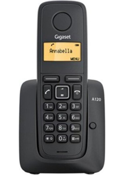 Siyah Dect Telefon A270, Yüksek Ses Kalitesi ve Şık Tasarım ile Kullanıma Hazır