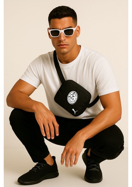 Unisex Bel Çantası, Siyah, Spor ve Günlük Kullanım, Hafif ve Şık Tasarım