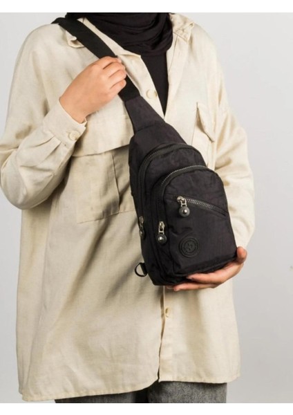 Unisex Siyah Su Geçirmez Bel ve Omuz Çantası Günlük Spor Bodybag modelleri