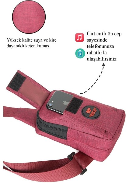 Pembe Telefon Bölmeli Çapraz Çanta, Şık ve Kullanışlı Tasarım fiyatları