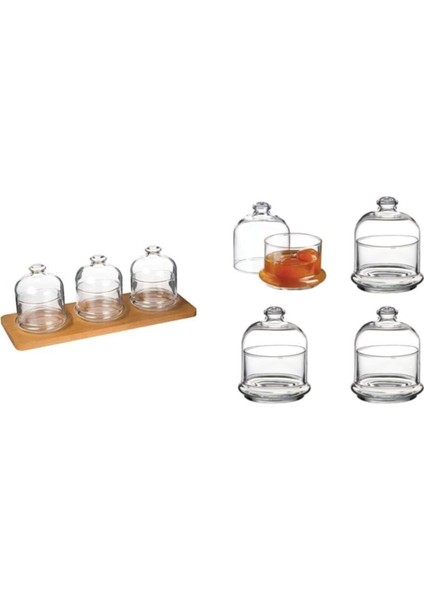 Turuncu Kahvaltı Sunum Seti, Reçellik ve Tereyağlık Saklama Kabı Seti