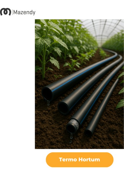 1 1/4" (32 Mm) Çap 80 Metre Termo Kauçuk Iplikli Pvc Bahçe Sulama Hortumu Esnek Dayanıklı fırsatları