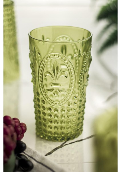 Akrilik Koyu Yeşil Tekli Uzun Bardak & Su Meşrubat Bardağı 750 ml ( Büyük Boy & Cam Değildir )