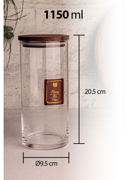 3’lü Renkli Cam Jumbo Saklama Kabı Seti, Baharatlık ve Erzak Saklama, 1150 ml