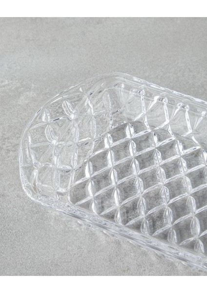 Şeffaf Cam Tereyağlık, 17,5X11X10 Cm, Şık ve Kullanışlı. modelleri