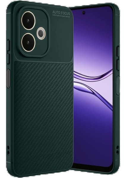 Oppo A5 Pro 4g Kılıf Auto Focus Karbon Kapak - Koyu Yeşil fiyatları
