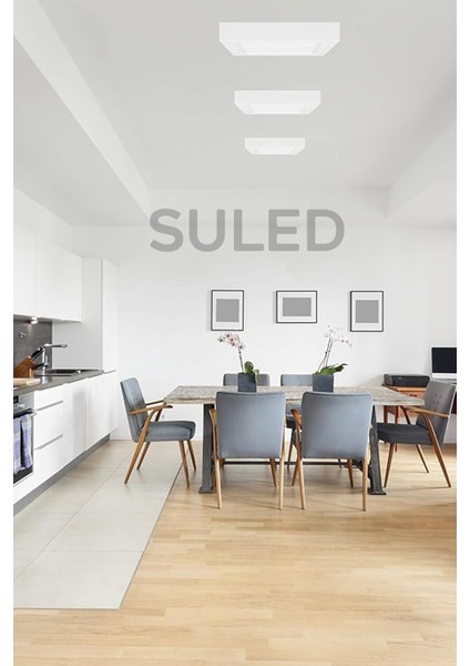 Sıva Üstü Kare LED Armatür 24 Watt Smd 6500K Beyaz LED Tavan Aydınlatması Ev Ofis Işyeri Atölye modelleri