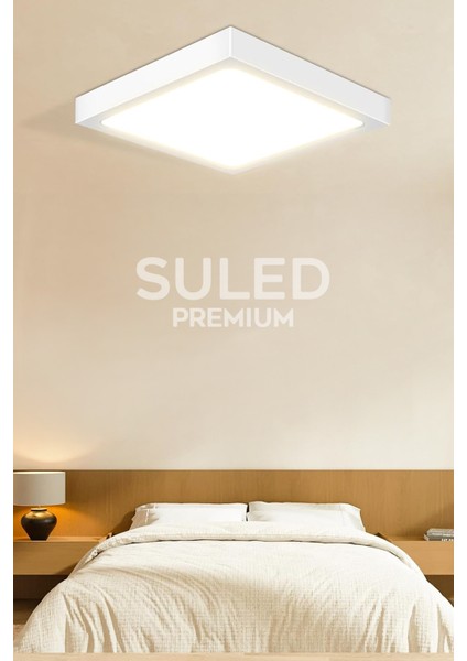 Sıva Üstü Kare LED Armatür 24 Watt Smd 6500K Beyaz LED Tavan Aydınlatması Ev Ofis Işyeri Atölye fırsatları