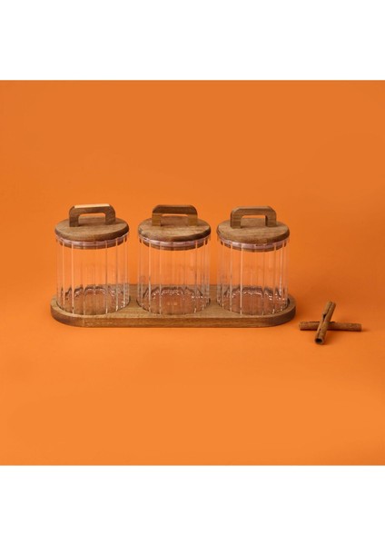 Kapaklı Cam Baharatlık Seti, Kahverengi/şeffaf, 600 Ml, Şık ve Kullanışlı Tasarım fiyatları