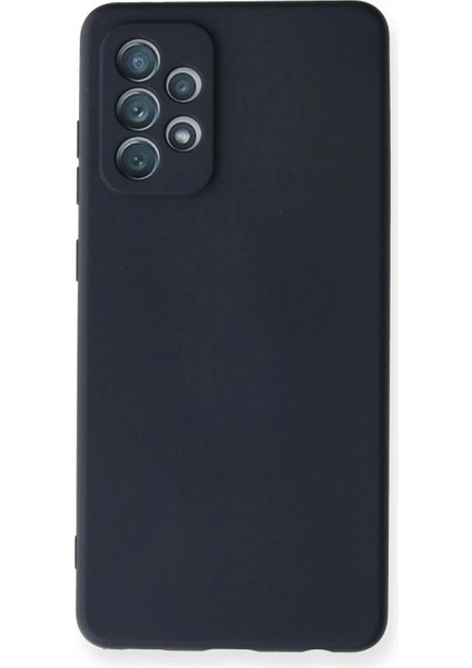 Samsung Galaxy A72 Kılıf Nano Içi Kadife Silikon - Lacivert