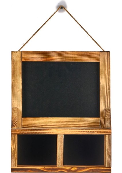 Ahşap Yazı Tahtalı Küçük 2 Bölmeli Baharatlık, Şık ve Pratik Mutfak Aksesuarı fiyatları