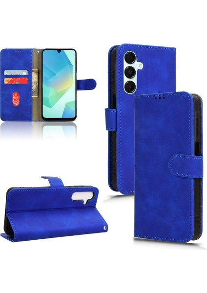 Galaxy A16 Için Creative Manyetik Premium Pu Deri Kapaklı Kılıf, Kart Yuvası ve El Kayışı Kılıfı (Yurt Dışından)