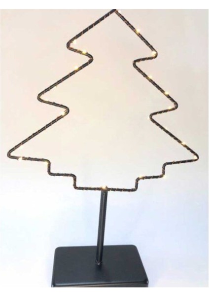 Siyah Metal Çam Ağacı Ledli Dekor Masa Lambası, Yeni Yıl Hediye Seçeneği fiyatları