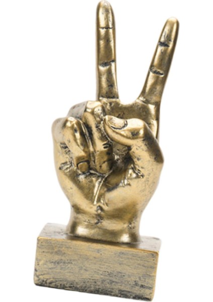 El Hareketi Heykeli Şömine I Iş Altın Dekorasyonu (Yurt Dışından) indirimleri