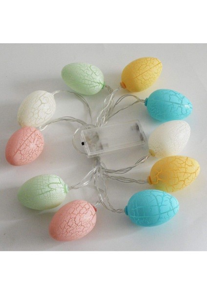 Renkli Yumurta Şeklinde Dekoratif LED Aydınlatma 10'lu, Yeşil Renkli, Şık ve Eğlenceli fırsatları