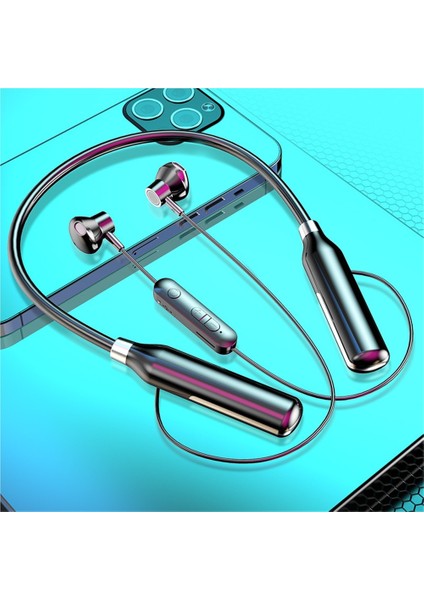 Yeni Boyun Askılı Bluetooth Kulaklık, Dijital Ekranlı Yüksek Kapasiteli Kulak Içi Spor Kablosuz Boyun Askılı Bluetooth Kulaklık (Yurt Dışından)