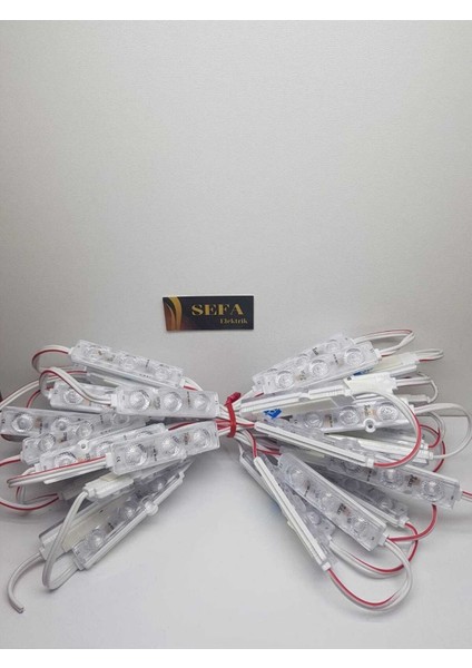 12V Mavi LED Mercek Modül 1,5W 10'lu Paket indirimleri