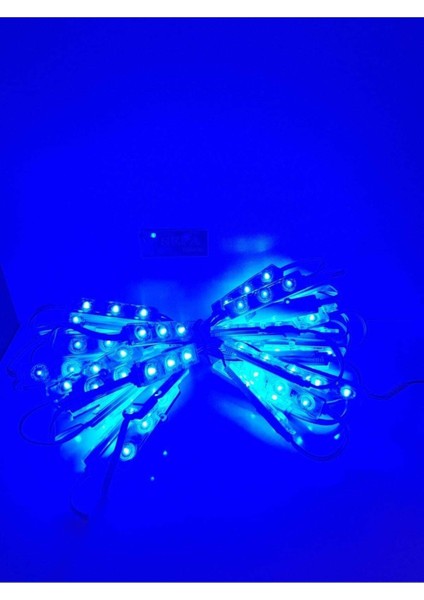 12V Mavi LED Mercek Modül 1,5W 10'lu Paket