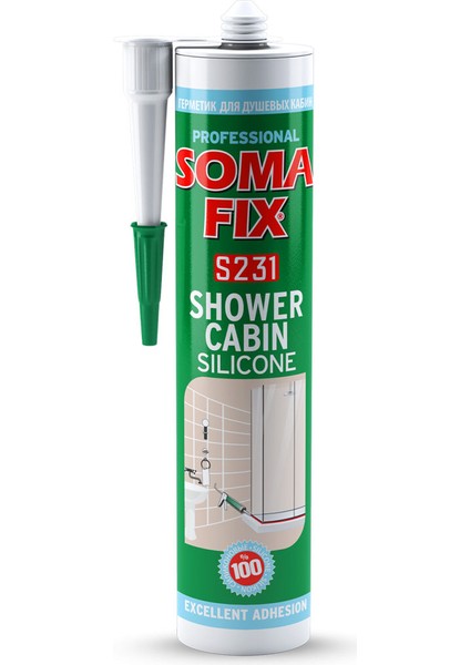 Somafix S231 Duşakabin Silikonu Beyaz 280ML 320GR5000