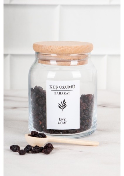 12'li Ahşap Kapaklı Cam Baharatlık Seti, 300ML, Baharat ve Kaşıklı Şık Düzen fırsatları