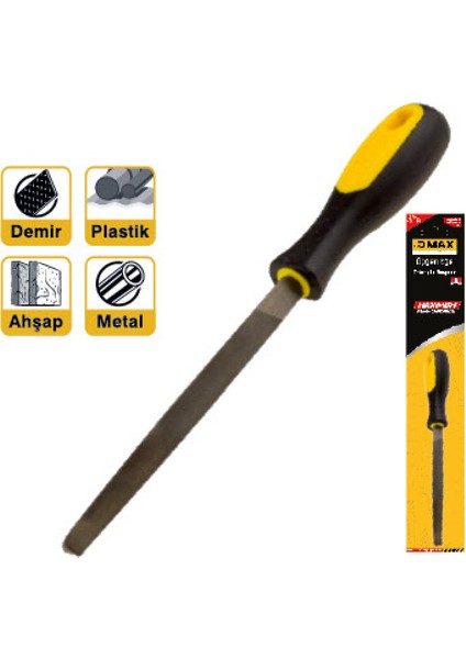 Üçgen Eğe 8" Saplı Blister Ambalajında DMX4158