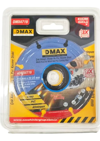 Ahşap ve Pvc Kesme Diski 115X22-23MM DMX4719 fiyatları