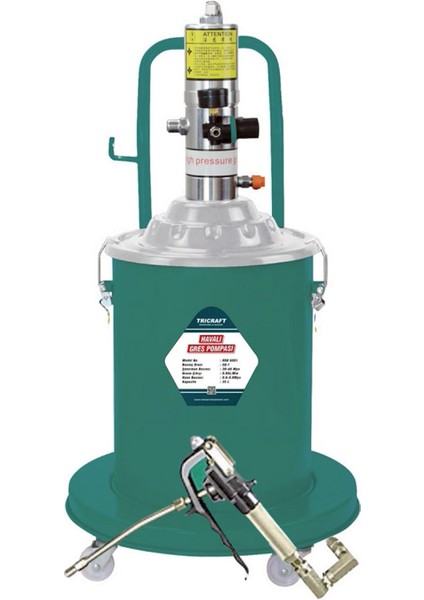 MES6001 Havalı Gres Pompalı 35 Litre