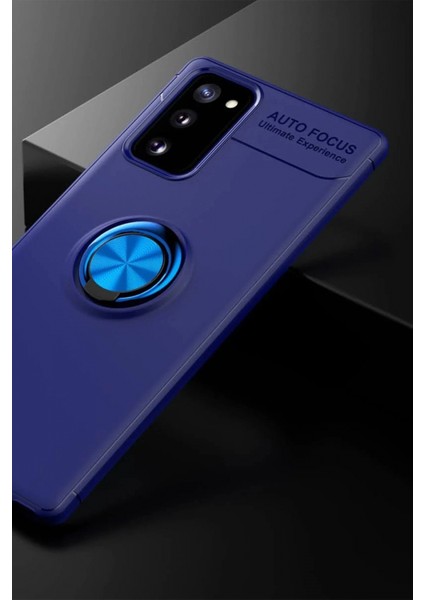 Samsung Galaxy Note 20 Kılıf Range Yüzüklü Silikon - Mavi fiyatları