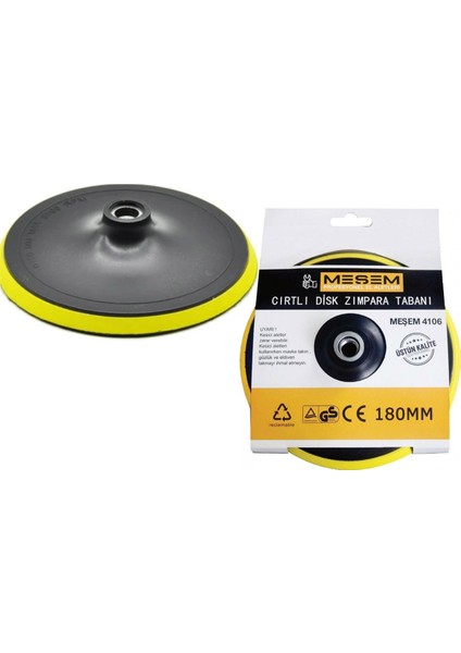 180 mm Cırtlı Zımpara Disk Altlığı MES4106