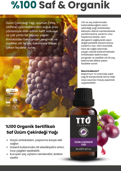 Thermal Üzüm Çekirdeği Yağı 10 ml fiyatları