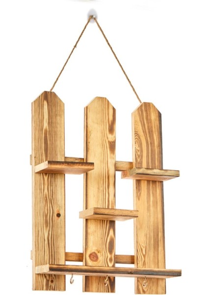 Ahşap 3 Katlı Emoji Raf Baharatlık Şık ve Pratik Tasarım