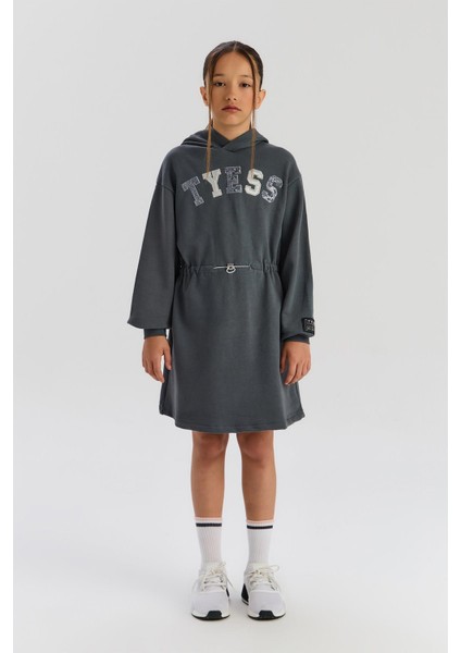 Bg Store Kız Çocuk Antrasit Elbise