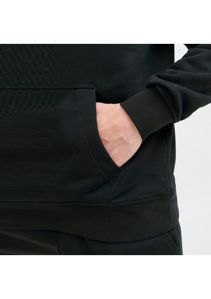 Büyük Beden Gögüs Logo Baskili Kapüsonlu Sweatshirt - Soho modelleri