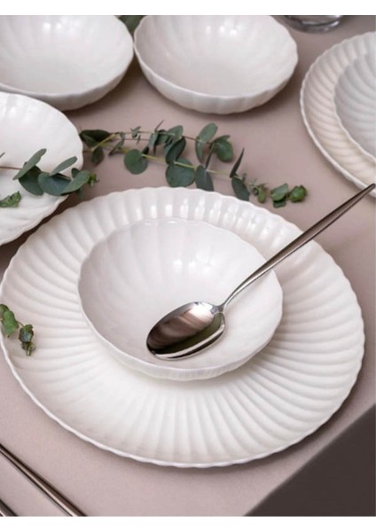 Bone Luz Form Yemek Takımı Beyaz 24 Parça 6 Kişilik fiyatları