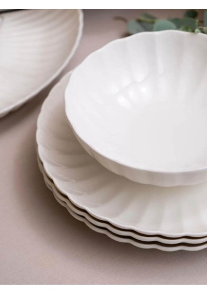 Bone Luz Form Yemek Takımı Beyaz 24 Parça 6 Kişilik modelleri