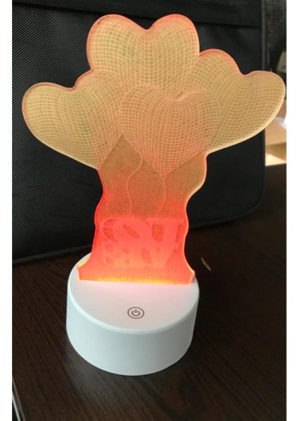 Renkli 3D LED Lazer Lamba, Modern ve Şık Tasarım, Parlak Işıklandırma Seçeneği indirimleri