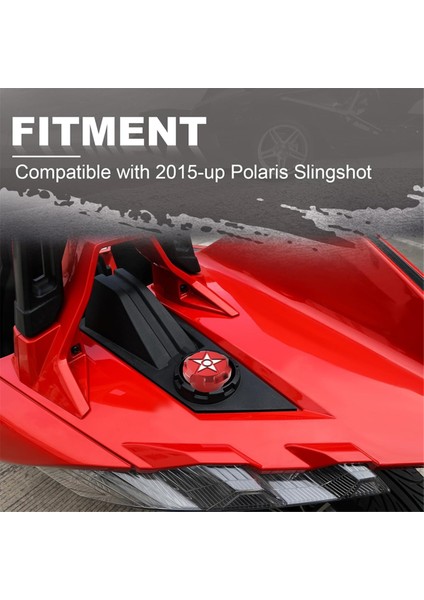 Polaris Slingshot Sl Le Rs Slr Grand Touring 2015-2024 Için Alüminyum Benzin Kapağı, Yakıt Kapağı Yağ Kapağı Benzin Deposu Kapağı, Kırmızı (Yurt Dışından) fiyatları
