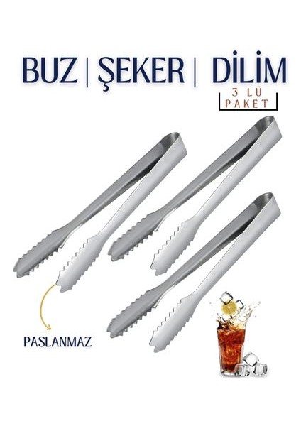 Engithalat Buz Maşası Tiffany Design 3 Lü Paket
